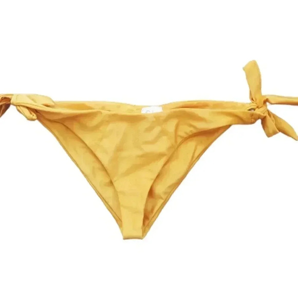 Love Wave yellow thong bikini bottom Size Small - Picture 1 of 3